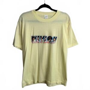 Vintage 1970s Waylon Jennings country rock band Tee M